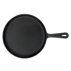 Lava Döküm Yuvarlak Pizza Krep Pankek Tavası Çap(Ø)26cm. Döküm Demir Yekpare Saplı