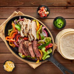 Lava Döküm Oval Fajita Tabağı Döküm Demir Yekpare Saplı Kayın Servis Ahşabı Ölçü 17x23cm.