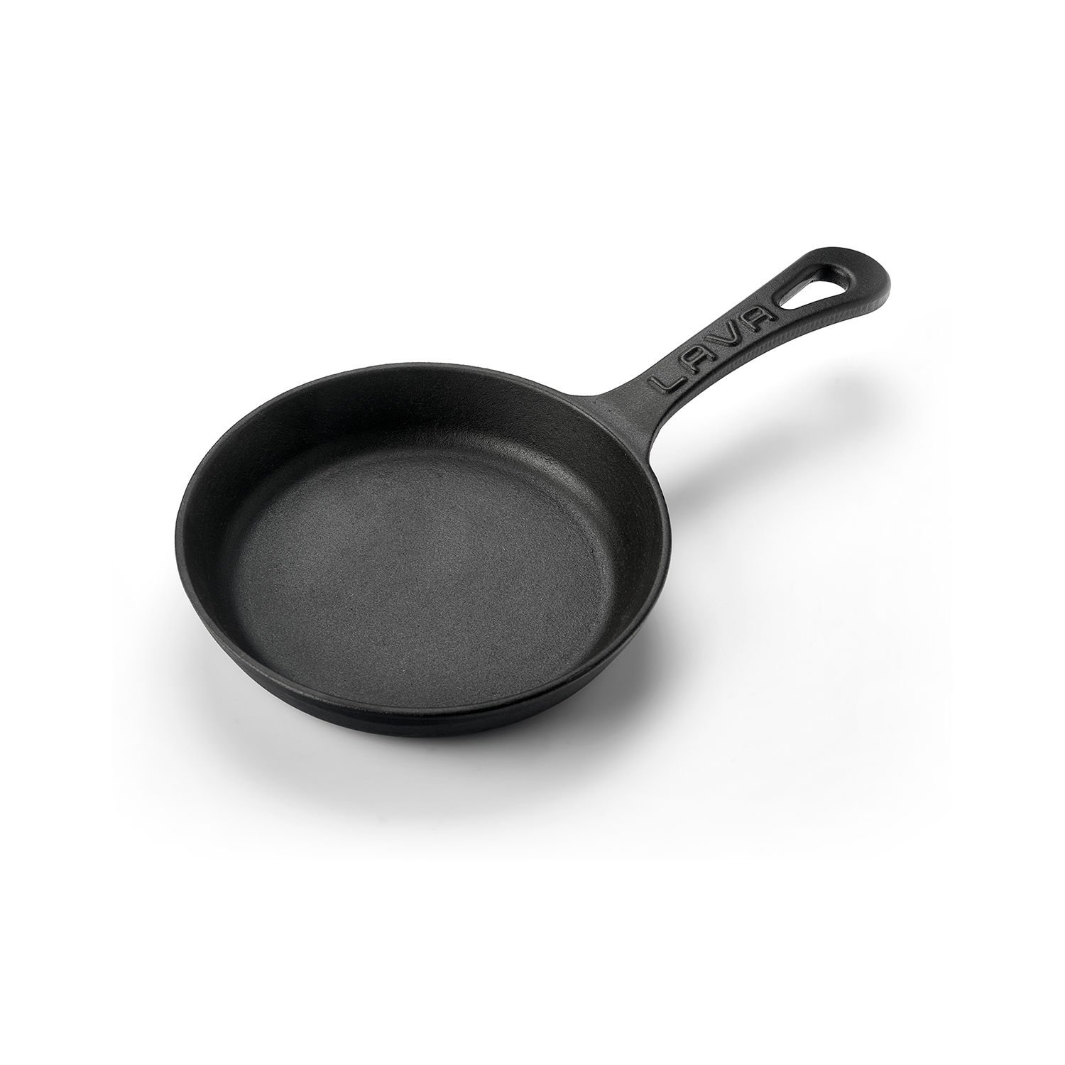 Lava Döküm Yuvarlak Kızartma Tavası Çap(Ø)16cm. Yekpare Saplı.