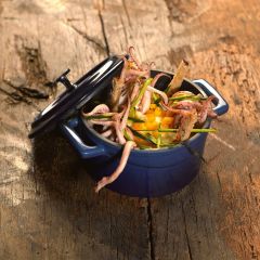 Lava Döküm Yuvarlak Tencere. Trendy Çap(Ø) 12cm. - Turuncu