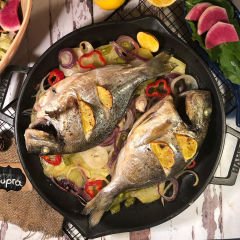 Lava Döküm Yuvarlak Kızartma Tavası Çap(Ø)26cm. Döküm Demir Yekpare Çift Kulplu Çap(Ø)26cm.