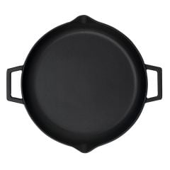 Lava Döküm Yuvarlak Kızartma Tavası Çap(Ø)26cm. Döküm Demir Yekpare Çift Kulplu Çap(Ø)26cm.