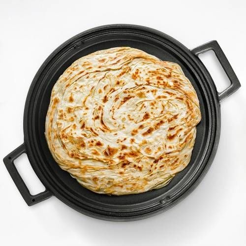 Lava Döküm Yuvarlak Çift Yön Izgara Tavası Çap(Ø)34cm. Döküm Demir Yekpare Çift Kulplu Çap(Ø)34cm.