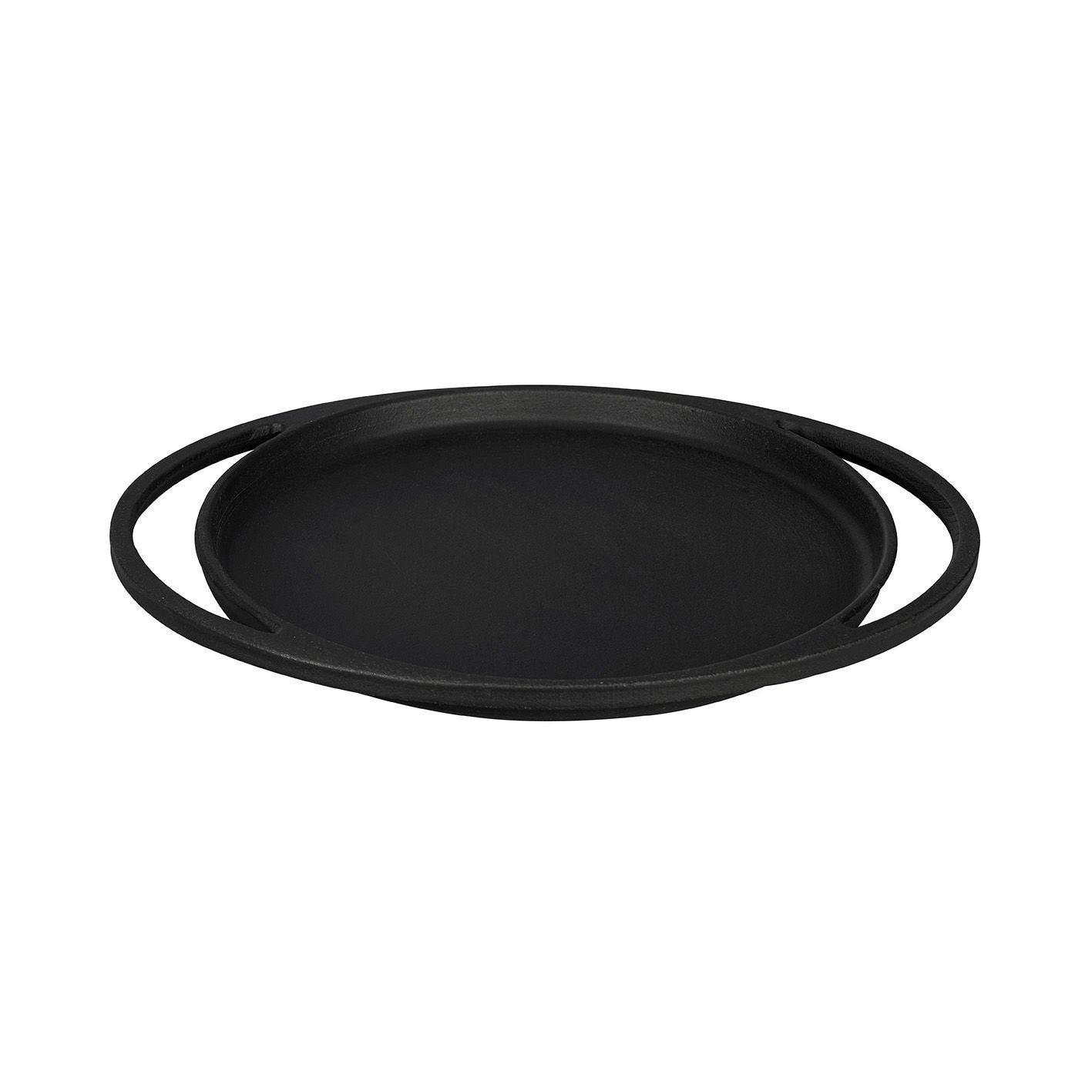 Lava Döküm Yuvarlak Pizza Krep Pankek Tavası Çap(Ø)20cm. Döküm Demir Yekpare Çift Kulplu