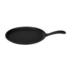 Lava Döküm Yuvarlak Pizza Krep Pankek Tavası Çap(Ø)20cm. Döküm Demir Yekpare Saplı Çap(Ø)20cm.