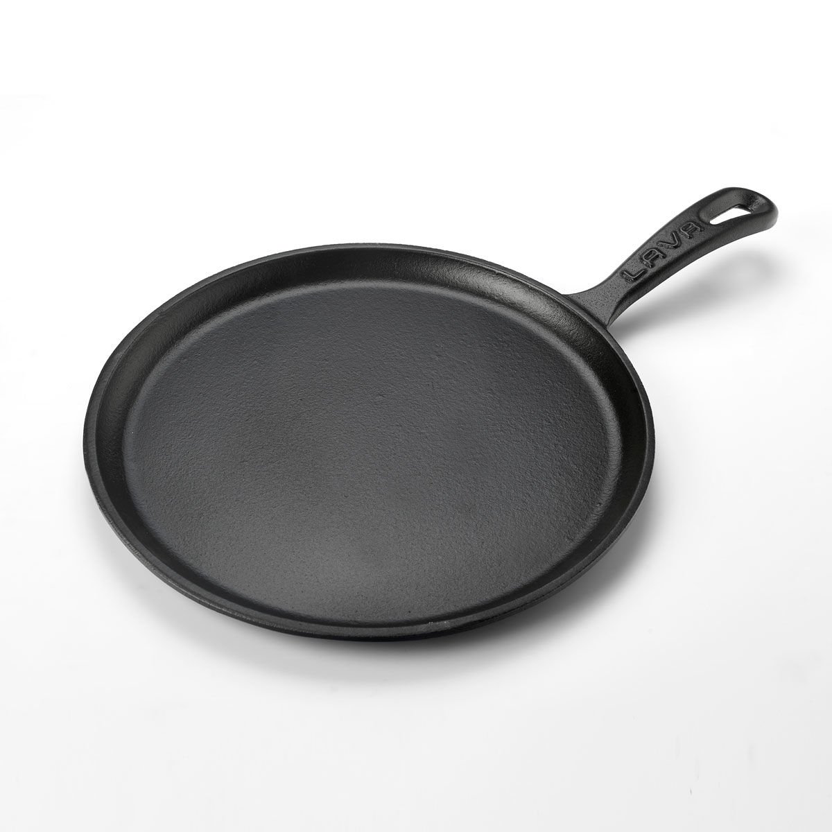 Lava Döküm Yuvarlak Pizza Krep Pankek Tavası Çap(Ø)26cm. Döküm Demir Yekpare Saplı