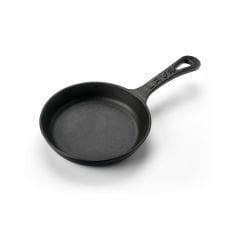 Lava Döküm Yuvarlak Kızartma Tavası Çap(Ø)16cm. Yekpare Saplı.