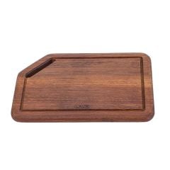 Lava Döküm Ahşap Kesme Tahtası, Ölçü 20x30cm. Iroko Ağacı. Dikdörtgen.