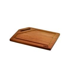 Lava Döküm Ahşap Kesme Tahtası, Ölçü 20x30cm. Iroko Ağacı. Dikdörtgen.