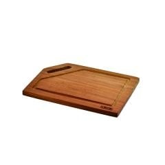 Lava Döküm Ahşap Kesme Tahtası, Ölçü 20x30cm. Iroko Ağacı. Dikdörtgen.
