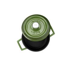 Lava Döküm Yuvarlak Tencere. Trendy Çap(Ø) 12cm. - Yeşil