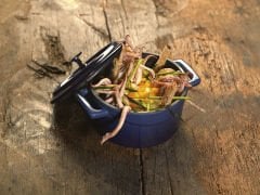 Lava Döküm Yuvarlak Tencere. Trendy Çap(Ø) 12cm. - Mavi