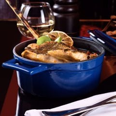 Lava Döküm Yuvarlak Tencere. Çap(Ø)32cm. Trendy  - Mavi