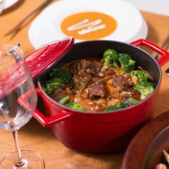 Lava Döküm Yuvarlak Tencere. Folk Çap(Ø)28cm.  - Turuncu