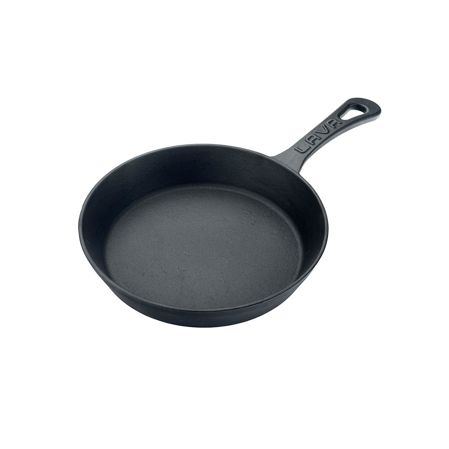 Lava Cast Round Frying Pan Diameter (Ø)20cm. Solid Handle