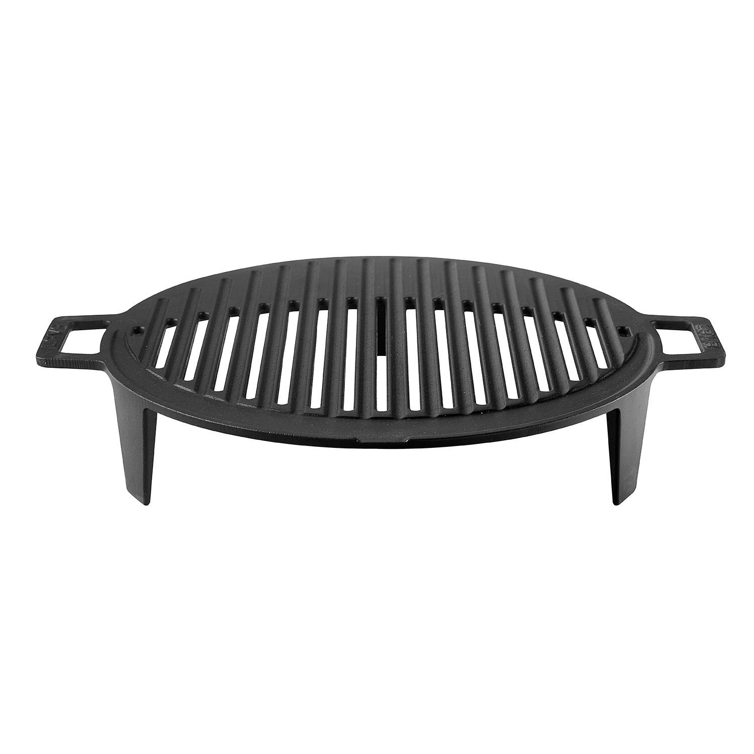 Lava Casting Round Barbecue Grill Diameter (Ø)37cm. Cast Iron Solid Double Handle