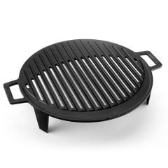 Lava Casting Round Barbecue Grill Diameter (Ø)37cm. Cast Iron Solid Double Handle