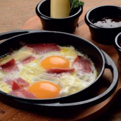 Lava Döküm Sahan Ölçü 20 cm Döküm Demir Yekpare Çift Kulplu