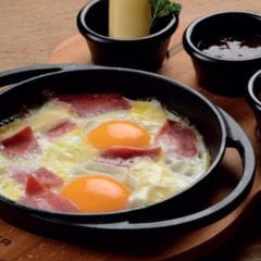 Lava Döküm Sahan Ölçü 20 cm Döküm Demir Yekpare Çift Kulplu