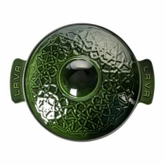 Lava Anatolia Selçuklu Güveci Çap (Ø)26 cm. - Majolica Yeşil  Ahşap Kaşık Hediyeli