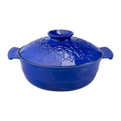 Lava Anatolia Seljuk Stew Diameter (Ø)26 cm. - Majolica Blue Wooden Spoon with Gift