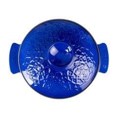 Lava Anatolia Seljuk Stew Diameter (Ø)26 cm. - Majolica Blue Wooden Spoon with Gift