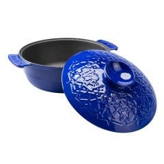 Lava Anatolia Seljuk Stew Diameter (Ø)26 cm. - Majolica Blue Wooden Spoon with Gift