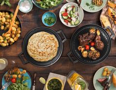 Lava Döküm Çap Ø 28cm Gözleme ve Bazlama Tavası Çift Taraflı