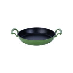 Lava Casting 7 Piece Cookware and Pan Set with Trendy Silicone Handle and Wooden Spoon