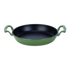 Lava Casting 7 Piece Cookware and Pan Set with Trendy Silicone Handle and Wooden Spoon