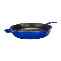 Lava Döküm Çap(Ø)28cm. Yuvarlak Kızartma Tavası  Döküm Demir Yekpare Saplı Premium Serisi. - Majolica