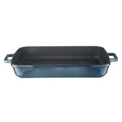 Lava Döküm Majolica Gri 8 Parça Tencere Tava Seti Silikon Tutacak ve Ahşap Kaşık Hediyeli