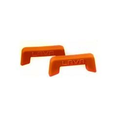 Lava Döküm Üçlü Turuncu Tencere Seti Silikon Tutacak ve Ahşap Kaşık Hediyeli