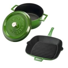 Lava Döküm Trendy 4 Parça Tencere Tava Seti Yeşil