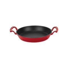 Lava Döküm Üçlü Sahan Seti 16 cm + 20 cm ve 24 cm Sahan Silikon Tutacak ve Ahşap Kaşık Hediyeli MAVİ