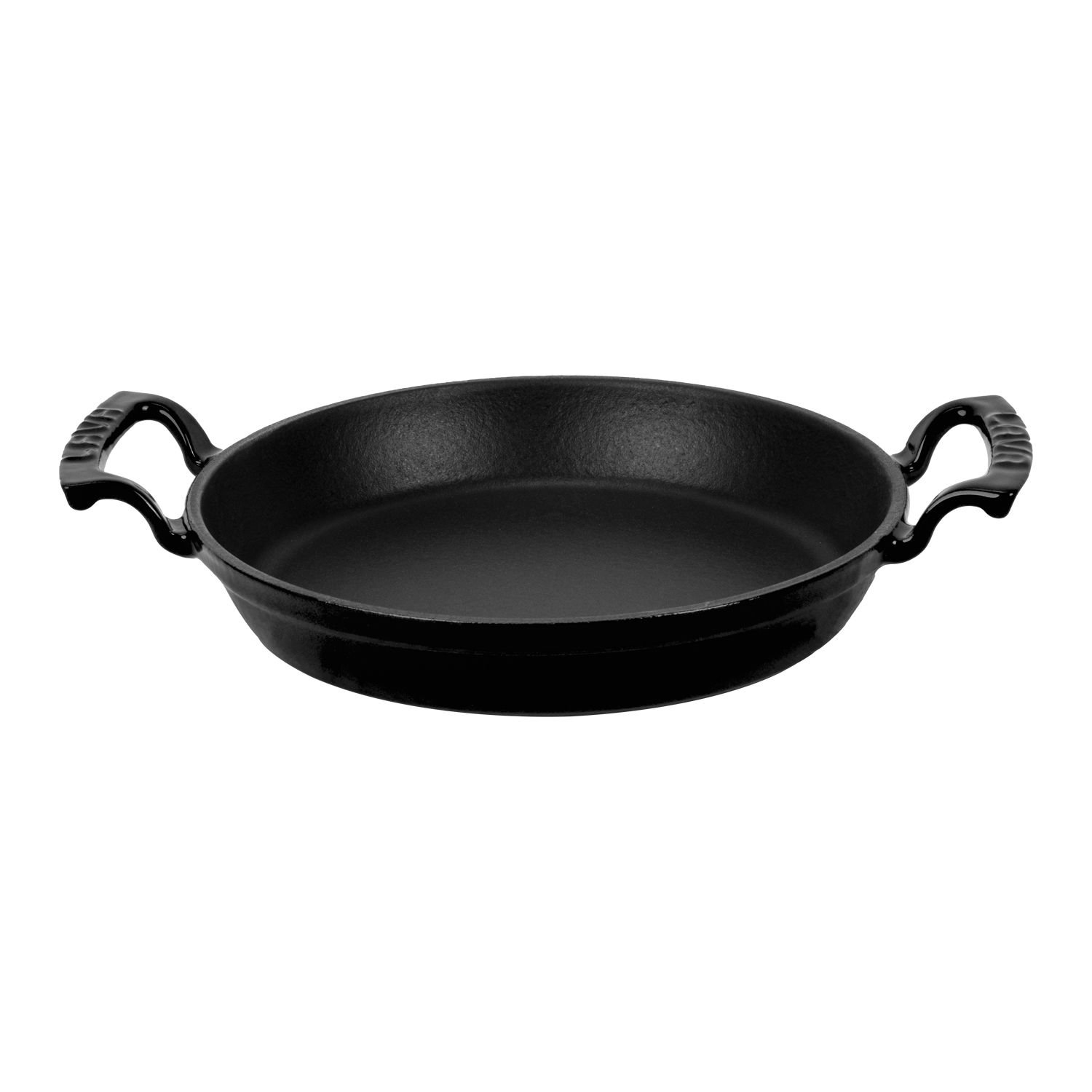 Lava Döküm Üçlü Sahan Seti 16 cm + 20 cm ve 24 cm Sahan Silikon Tutacak ve Ahşap Kaşık Hediyeli METALİK SİYAH