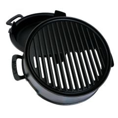 Lava Döküm Yuvarlak Mangal Izgara Set Döküm Demir Yekpare Çift Kulplu Çap (Ø)36 cm.