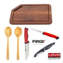 Lava & Pirge 5 Parça Lezzet Öncesi 1 Seti - Pirge Soyacak Hediyeli