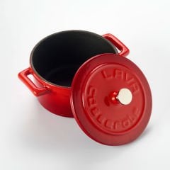 Lava Cast Mini Pot Diameter (Ø)10 cm. Trendy Series - Red