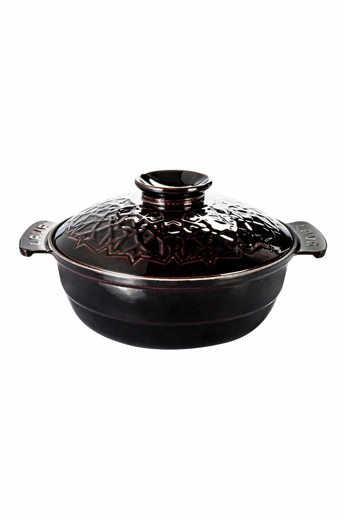 Lava Anatolıa Selçuklu Güveci (ø)26 Cm. Majolica Mor