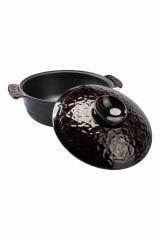 Lava Anatolıa Selçuklu Güveci (ø)26 Cm. Majolica Mor