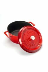Cast Iron 5 Piece Pots and Pans Set Trendy Silicone Handle Gift-finalonline