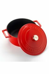 Finalonline Ikili Döküm Seti 20 Cm Sahan+22 Cm Tencere Tava+tencere