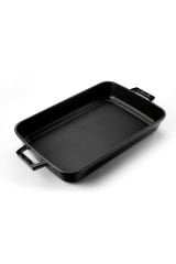 Cast Iron Eight-Piece Pots and Pans Set Trendy Black Silicone Handle
