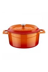 24 cm deep-24 cm shallow-28 cm shallow orange pot set